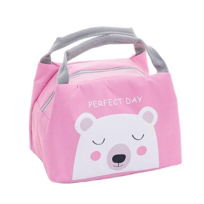 China Waterproof Lunch Bag Box Cooler Polyester 2 Double Compartment Adults Print Customizable Embroidery Kids Silk Lunch Bag Insulated for sale