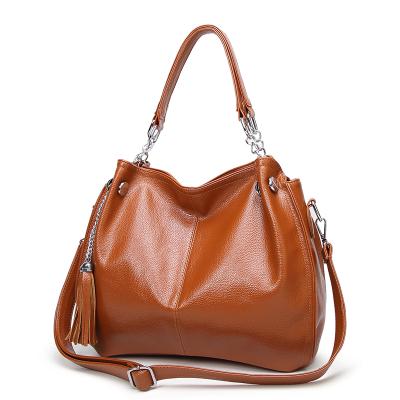 China Fashion Women Shoulder Bags PU Color Tassel Tote High Quality Elegant Multi Leather Girls Bag Trendy Handbag For Shopping for sale