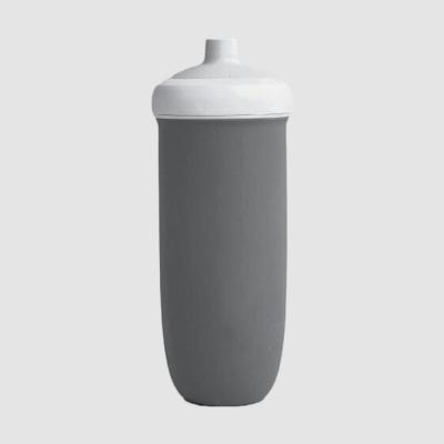 China Modern Silicone Water Bottle Smoky Gray 720ml for sale