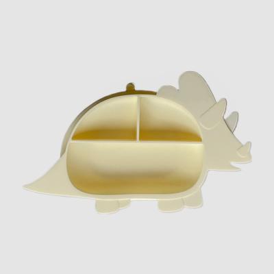 China Modern Flat Lemon Yellow Baby Cute Triceratops for sale