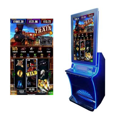 China Fusion 4 Multi Games Slot Games Board Linkable Customized Machine Vertical 32/43 inch Touch Screen Monitor Slot Cabinet for sale