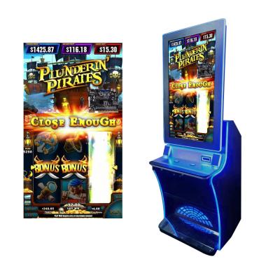 China Game king slot machine Fusion 4 Plunderin Pirates 32' Touch Screen Slot Cabinet for sale