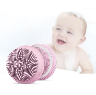 China All Natural Baby Bath Silica Gel Bath Brush Baby Rub Mud Bath Artifact Silicone Body Brush for sale