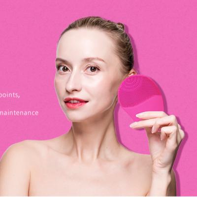 China Other Mini Portable Ultrasonic Deep Electric Silicone Facial Cleaning Brush 1385 for sale