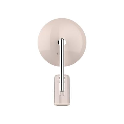 China LED Lighted Beauty Mirror Small Base Portable Cosmetic Mirror Home Used Space Saved Makeup Mirror for sale