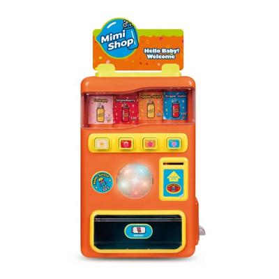 China Educational Cute Toddlers Educational Game Pretend Play Set Small Mini Shop Drink Vending Machine Toys For Children for sale