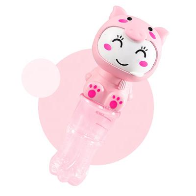 China Safety Kids Cartoon Pig Bubble Stick Bath Soap Bubble Magic Wands Toys For Children for sale