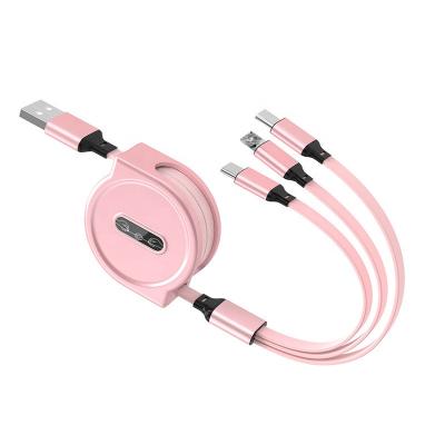 China Fast Charging Speed ​​Magnetic Charging Cable Bestsellers 3 in 1 For Iphone Android Charger USB Cable Fast Charging Type C Data Cable for sale