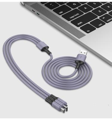 China Multi Function Cable Iphone X Charging Cable With Iphone 12 Charging / Data Cable (1.2 M) for sale