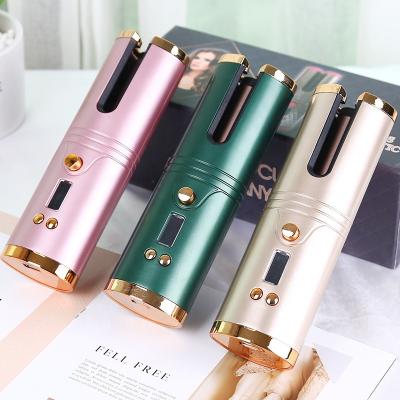 China Mini Automatic Charging Lazy Curling Iron Portable Smart Wireless Automatic Travel Curling Iron for sale