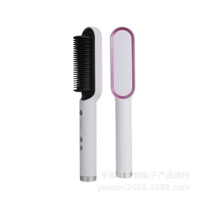 China Customized hotel brush professional black touch screen hair straightener with cheap price for sale