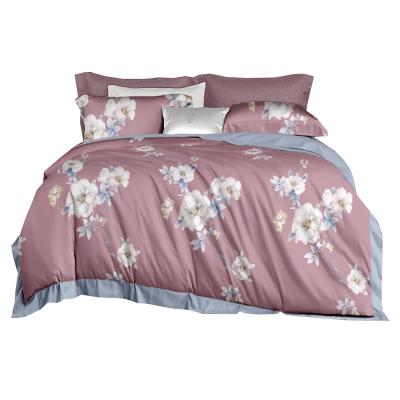 China Floral print breathable 100% modal woven fabric for bed linen for sale