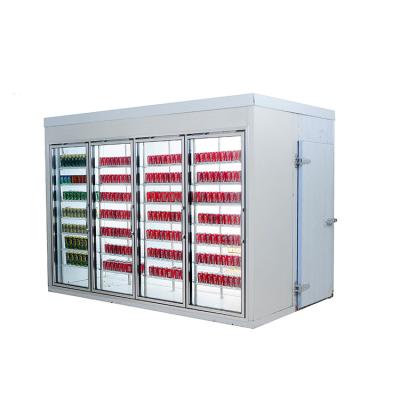 China Glass Door Multideck Display Fridge Customized Dimensions 220v/380v Voltage for sale