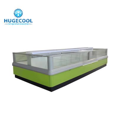 China Electric Supermarket Refrigeration Equipment , Island Display Freezer for sale