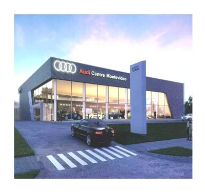 China Prefabricated Car Container Work Shop Steel Structure 4S Car Shop Exhibition Hall Building Turks And Caicos Island for sale