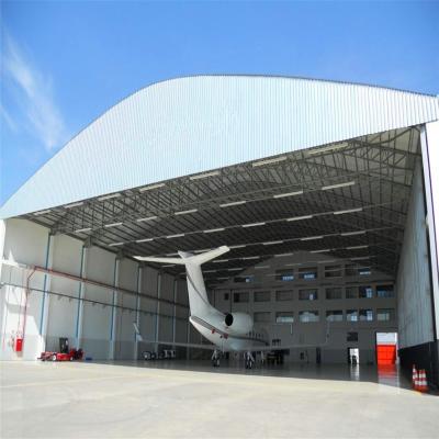 China Helicopter Steel Structure Warehouse Lift Hangar/Roller Door Structure Warehouse for sale