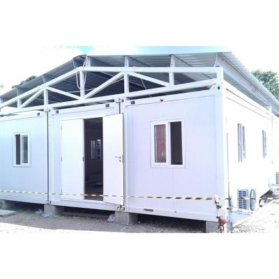 China Steel structure frame welded prefab container house for construction site for sale