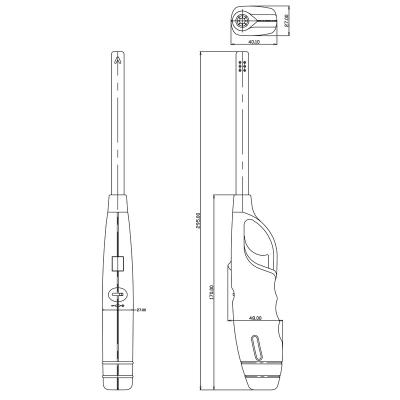 China New Design Pl-853-Sb 2022 CLASSICS New Design Jet With Keyring For Barbecue Grill Lighter for sale