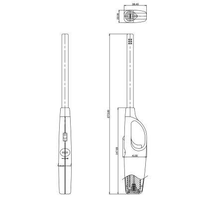 China Rf-807-Sb China Supplier CLASSIC Functional Butane Gas For Cigar BBQ Lighter for sale