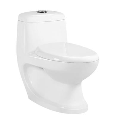 China Hot Sale Double-Flow Indian Middle East Exclusive Design 4 Inch Outlet Washdown One Piece Toilet for sale