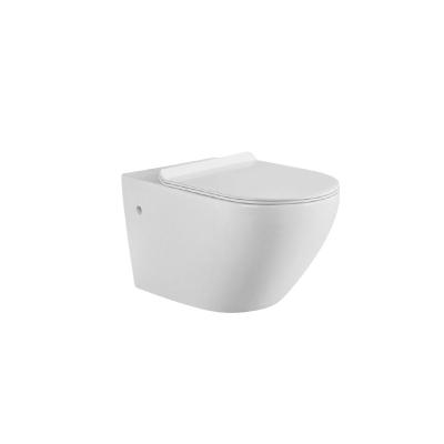 China Hidden Cistern Bathroom Chinese Sanitary Ware Rimless Design Hidden Cistern Wall Hung Toilet for sale