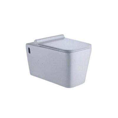 China Hot Selling Hidden Cistern Rectangular Ceramic Wall Hung Toilet European for sale