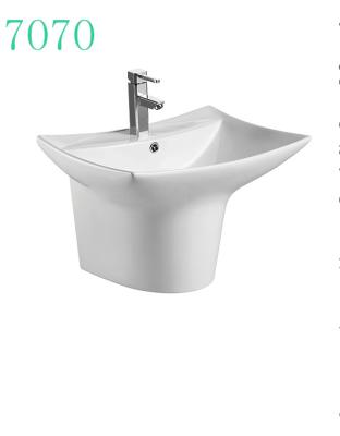 China China Factory Modern Sanitary Ware Bathroom Modern Wall Hung Sink Wash Hand Art Basin for sale