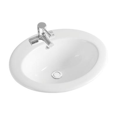 China Modern Cheap Price Ceramic Single Hole Faucet Mounted Countertop Wash Hand Basin for sale