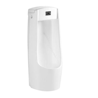 China Sanitary Sensor Urinal Bathroom Cares Automatic Reactive Sensor Floor Mounted Waterless Urinal for sale