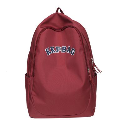 China 2022 New Fashion Anti-theft Large Capacity High School Backpack Simple Printing Stylish School Bags for sale