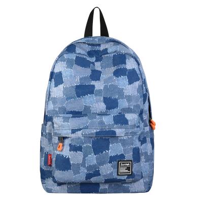 China Fashion Anti-theft University Bags Nylon Backpack Plaid Checkerboard Backpack Leisure Student Schoolbag School Bags for sale