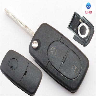 China Replace Flip Fob Car Remote Key Shell Car Key Case For Passat Jetta Golf Beetle 2/3/4 Buttons for sale