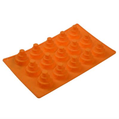 China Good Viable Service 15-Cavity Silicone Mini Three-Tier Cake Silicone Mold for Baking for sale