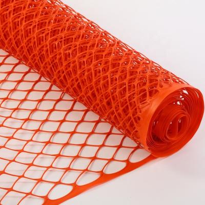 China Highly Visible HDPE Extruded Orange Plastic Hexagonal Mesh Farm Fence For Animals for sale