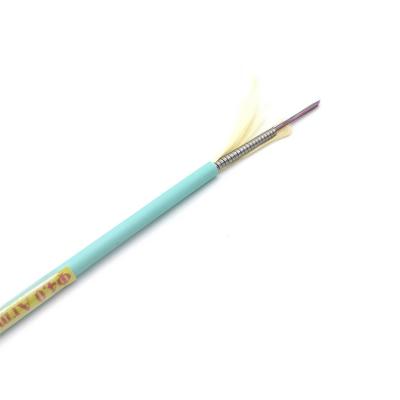 China Customized Stainless Steel PVC LSZH PU PE Outer Sheath 4.0 mm 24C OM3 Outdoor / Indoor Armored Fiber Optic Cable Rodent Proof for sale