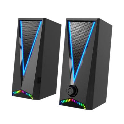 China LED Blinking Light Gamer PC Edge Desktop Speaker for sale