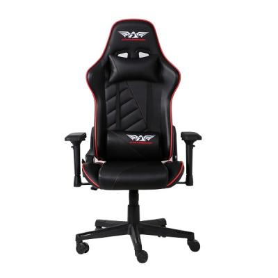 China Factory price convertible free shipping ergonomic massage lol gaming chair with footrest leather gaming chair game with lights and speaker for sale