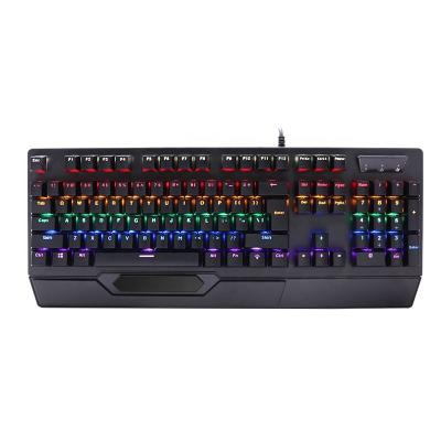 China Plug and Play Cheaper USB Keyboard RGB 104 Mechanical Keys with 9 Kinds LED Lighting for Desktop/Laptop for sale