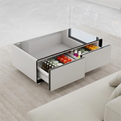 China Smart Coffee Table Double Door Refrigerator for Modern Bedroom Furniture in Hot Summer for sale