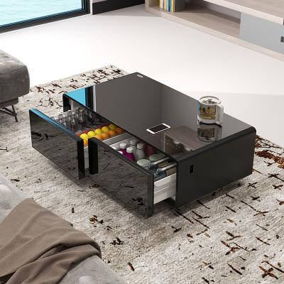 China 110/50-60hz Modern Smart Table With Drawers Music Speakers TB135 Refrigerator Table for sale