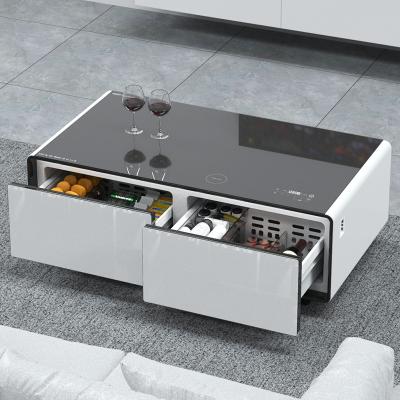 China Modern Living Furniture 75W Coffee Table with Multifunctional Small Refrigerator for sale