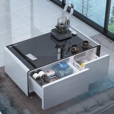 China Wireless Charging Refrigerator Smart Coffee Table for Modern Luxury Bedroom Furniture for sale