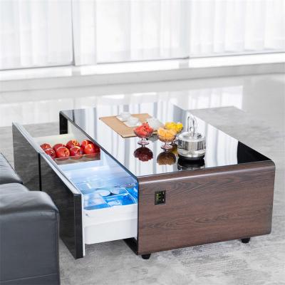 China Smart Refrigerator Double Door Smart Furniture with 220V Voltage Smart Coffee Table for sale