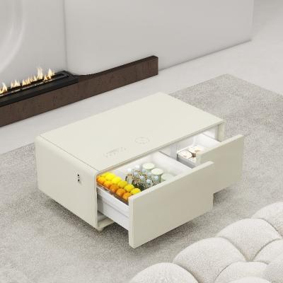 China Adjustable Multifunctional Smart Coffee Table with Wireless Charging and Music Player for sale