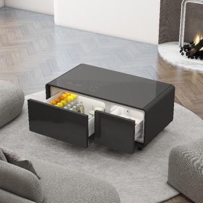 China Refrigeration Type Compressor Refrigerator Smart Coffee Table for Home Living Room for sale