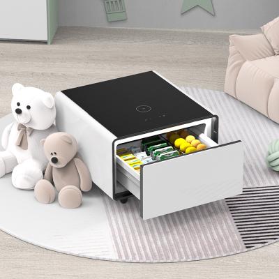 China Modern Bedside Table with Refrigerated Drawers Wireless Charging Coffee Table 38.5KGS for sale