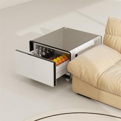 China Zuhause Wohnzimmermöbel Modernes Design Smart Coffee Table mit Kühlschrank zu verkaufen