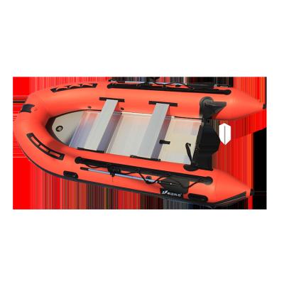 China PVC 380 PVC Fiberglass Material Hull Inflatable Cabin Fishing Boat for sale