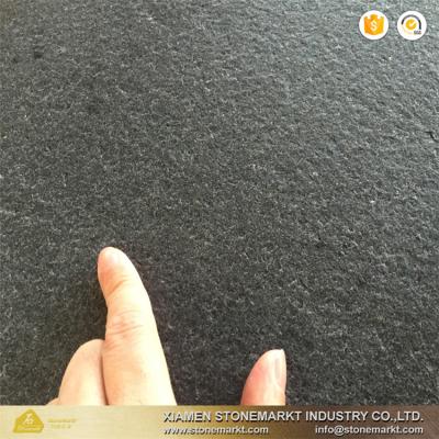 China Cheapest decoration material flamed and brushed china black granite for sale