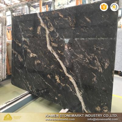 China Decoration Ect StoneMarkt Black Magma Gold Granite Indoor Outdoor Slabs for sale